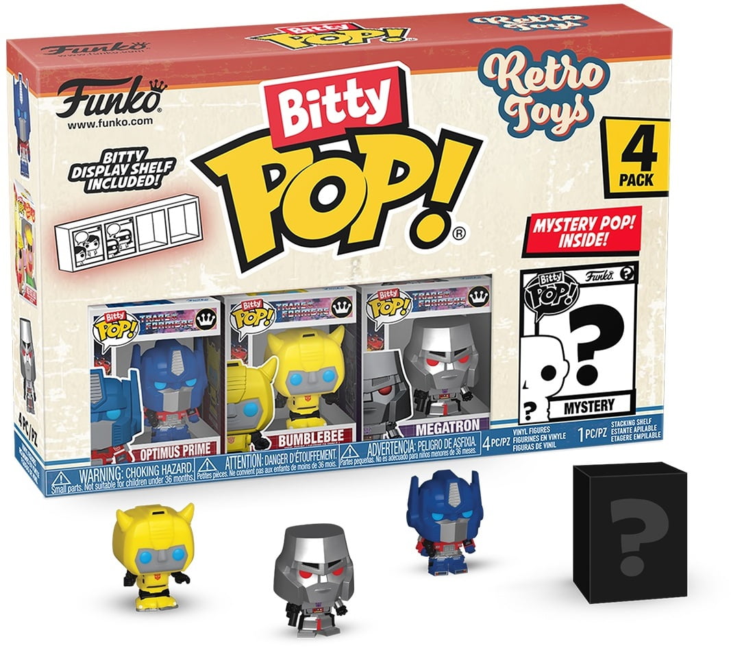 FUNKO Bitty POP!: Retro Toys - Transformers 4-Pack