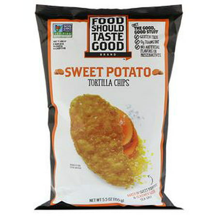 Food Should Taste Good, All Natural Tortilla Chips, Sweet Potato, 5.5 oz (pack of
