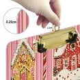 thumbnail image 6 of FORMRS Acrylic Clipboard with Low Profile Clip Standard A4 Letter Size, 12.5" x 9", Pink Christmas House, 6 of 8