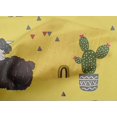 thumbnail image 5 of oneOone Cotton Cambric Yellow Fabric Kawai Sewing Material Print Fabric By The Yard 56 Inch Wide-R8, 5 of 5
