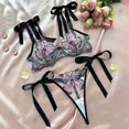 thumbnail image 2 of Lingerie for Women Apparel Mesh Lace Teddy Sleepwear with Comfortable Three-Hook Design for Home Leisure Nightwear Purple XL, 2 of 8