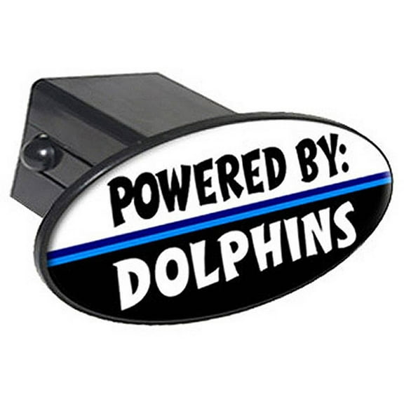 Powered By Dolphins 2" Oval Tow Trailer Hitch Cover Plug Insert