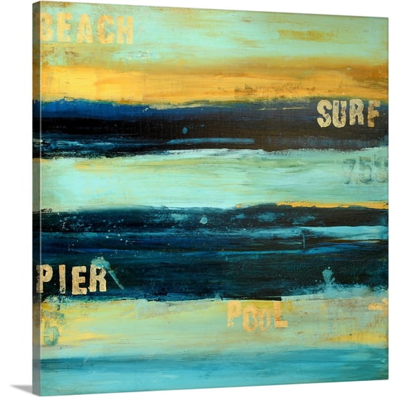 Great BIG Canvas | "Beach Daze" Canvas Wall Art - 20x20