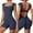 Blue, variant on Jumpsuits For Women Backless Workout Bodysuits V Back Scrunch Yoga Shorts Romper Women Body Suits Tops Harem Jumpsuit for Women Casual Jumpsuit Workout Pantsuit Short Sleeve Rompers for Women Casual