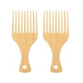thumbnail image 1 of Miangastore 2pcs Oil Head Combs Wide-tooth Combs Practical Haircut Styling Combs for Salon, 1 of 8
