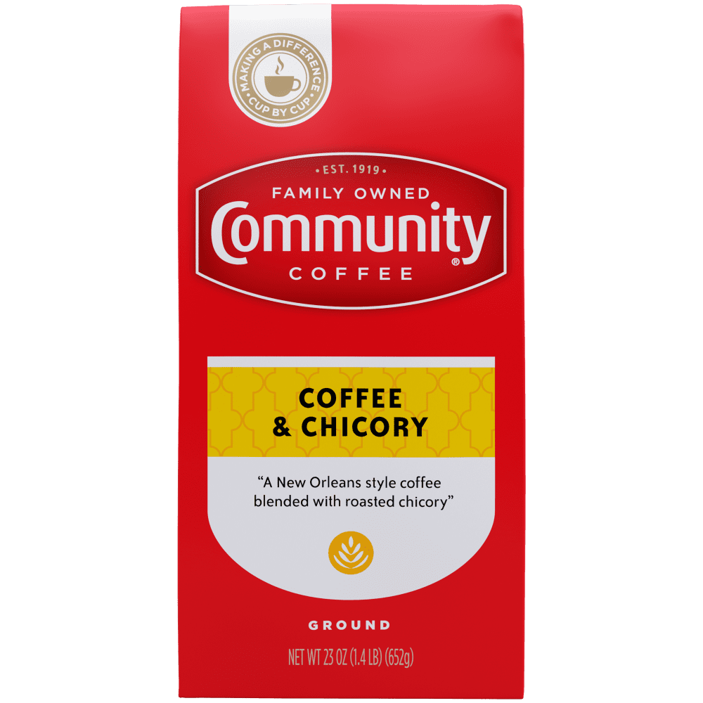 Community® Coffee - Coffee and Chicory Medium-Dark Roast Ground Coffee 23 oz Firm Pack