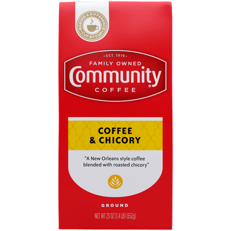 Community Coffee Coffee and Chicory Medium-Dark Roast Ground 23 oz Firm Pack