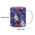 thumbnail image 2 of Clearance Under $9.99! 1PC 350ml Halloween Ceramic Coffee Mug, Pumpkin Trick-or-Treat Cup with Handle, Glass, (350ml, B), 2 of 4