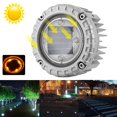 thumbnail image 3 of Lámpara de luz subterránea para césped, camino de jardín, suelo enterrado con energía solar, 4 LED (amarillo), 3 of 8