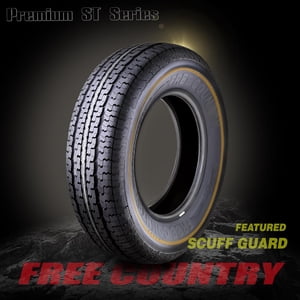 FREE COUNTRY Premium Trailer Tires ST 175/80R13 6 ply Load Range C w/Scuff Guard, Set 2 Sansujyuku sansujyuku.com
