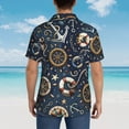 thumbnail image 4 of Kll Men'S Hawaiian Shirt Short Sleeve Button Down Beach Shirts-Nautical, 4 of 7