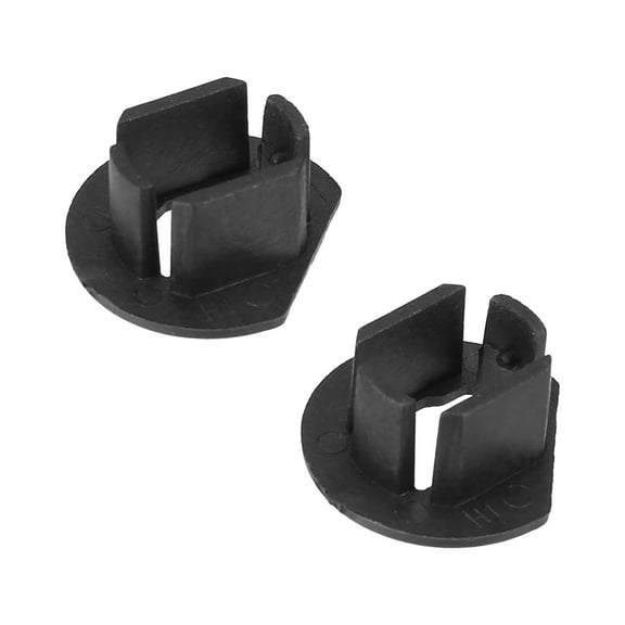 2pcs H1 LED Headlight Adapter Base Bulb Sockets Retainer Holder Universal for Car Auto Black