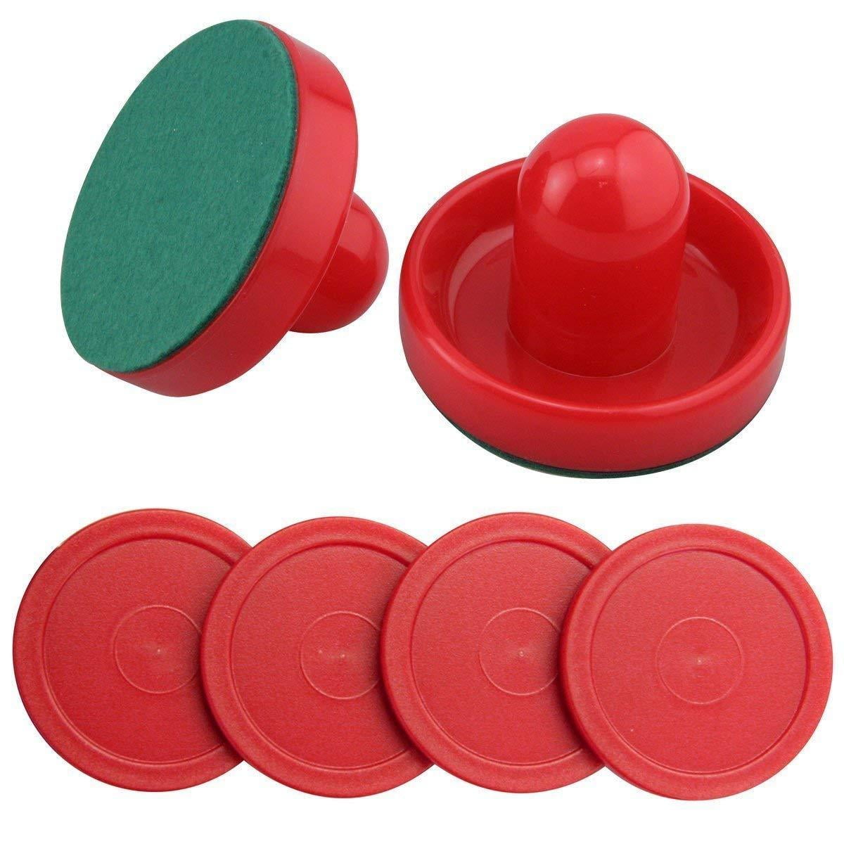 Mini Air Hockey Pucks and Paddles Replacement Set Value Pack Set of