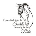 thumbnail image 2 of Inspirational Equestrian Quote Wall Decal - 50x50cm PVC Removable Peel and Stick Home Decor, 2 of 5