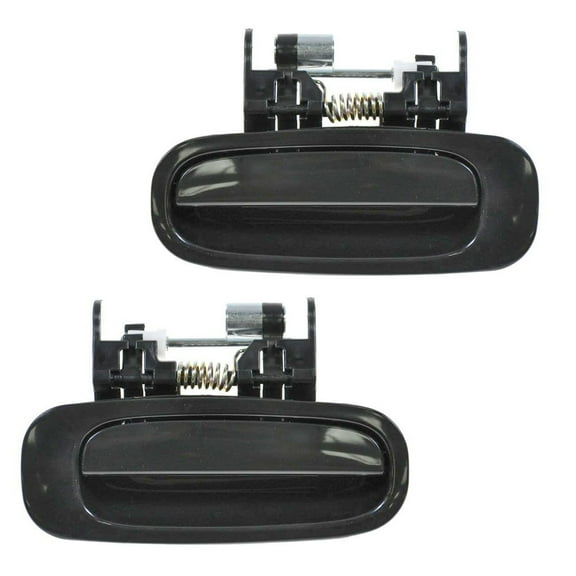 TRQ Door Handles Outside Exterior Smooth Rear LH & RH Pair Set for Corolla Prizm DHA30328
