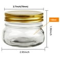 thumbnail image 2 of 150ml Mason Jars,Clear Glass Jars with Lids,Small Spice Jars for Herb,Jelly,Jams,Wedding Favors,Shower Favors,Baby Foods (12PCS), 2 of 6
