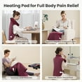 thumbnail image 4 of MaxKare Ultra Soft Heating Pad with 4 Heat Settings & Auto Shut-off for Full Body Stress Relief, 24"x33" - Red, 4 of 12