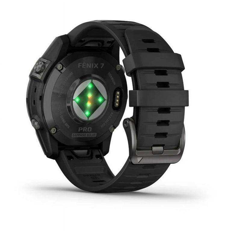 Garmin Fenix 7 Pro Sapphire Solar Edition 47 MM Carbon Gray DLC Titanium with Black Band GPS Smartwatch Built-in Flashlight And Power Sapphire Solar Garmin Fenix 7 Pro Sapphire Solar Edition 47 MM Carbon Gray DLC Titanium with Black Band GPS Smartwatch Built-in Flashlight And Power Sapphire Solar