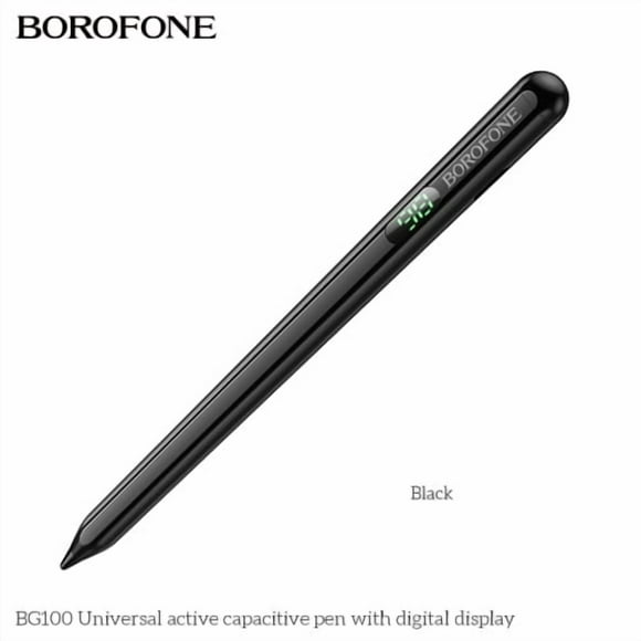 BG100 Universal active capacitive pen with digital display double-click the top to turn on the touch sensing switch Stylus Pen