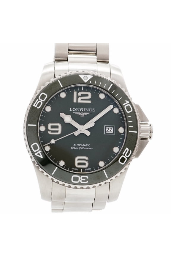 Pre-Owned Longines HydroConquest L3.782.4 Green Dial Men's Watch