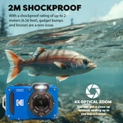 Kodak PIXPRO WPZ2 Digital Camera (Blue) + Accessories