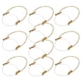 thumbnail image 1 of HONMEET 10Pcs Mason Jar Hanging Handles with Metal Wire and Burlap Rope for Solar Light Decor, 1 of 8