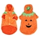 thumbnail image 4 of Disfraz de mascota transfigurante de calabaza divertida de terciopelo cortado, ropa de Cosplay para fiesta de Halloween, vestido para perros y gatosM, 4 of 12
