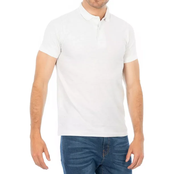 Playera Optima Caballero Tipo Polo Pique Manga Corta Colores