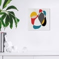 thumbnail image 2 of Wynwood Studio Canvas Geo Shapes II Abstract Crystals Wall Art Canvas Print Red Scarlet 12x12, 2 of 3
