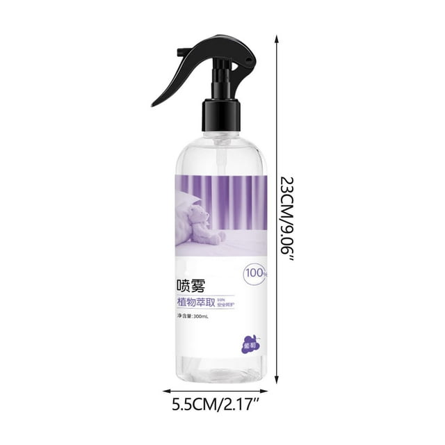 Spray antiácaros de origen vegetal para ropa de cama, sofás, colchones, alivio de alérgenos en el hogar, ambientador natural para telas, tapicería, 300 ml, spray limpiador multisuperficie.