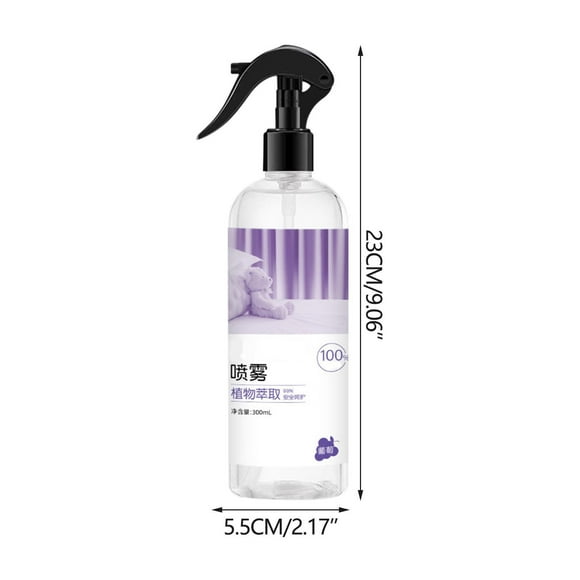 Spray antiácaros de origen vegetal para ropa de cama, sofás, colchones, alivio de alérgenos en el hogar, ambientador natural para telas, tapicería, 300 ml, spray limpiador multisuperficie.