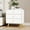 White-20.8"h, variant on Black Nightstand with 3 Drawers, Modern Night Stand Bedside Table with Drawers and Golden Legs, Wide End Table for Small Space, Living Room, 29.7" H