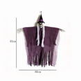 thumbnail image 3 of Gallickan Halloween Decoration Scene Setting Props, Spooky Hanging Witch Pendant, Plastic, Purple, 1pc, 3 of 7