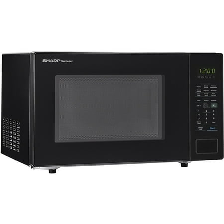Sharp - Carousel 1.4 Cu. Ft. Microwave with Sensor Cooking - Black