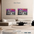 thumbnail image 4 of Elephant Stock Grunge Colosseum Wall Art - Horizontal Canvas Wall Art - Living Room Wall Decor - Architecture Canvas - Black And Pink Decor - 48" x 32", 4 of 8