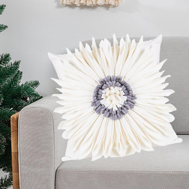 de cojines con de flores suaves decorativas florales modernas para sofá, dormitorio, silla, asiento de coche, 45x45 cm, 18x18 pulgadas blanco Macarena Fundas de almohada