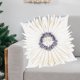 thumbnail image 3 of de almohada hechas a mano de girasol de almohada florales decorativas de cojín para sofá Sala de estar Decoración del hogar 18x18 blanco Sunnimix Fundas de almohada, 3 of 8