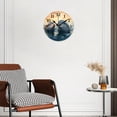 thumbnail image 2 of 12 Inch Wall Clock Battery Operated Silent Clock Decorative for Office, Kitchen, Outdoor, Living Room，Dolphin Swimming Ocean Sea Coral Reef Elegant, 2 of 4