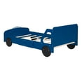 thumbnail image 6 of Harper & Bright Designs Twin Size Car-Shaped Platform Bed with Wheels, Blue, 6 of 9