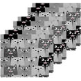 thumbnail image 3 of GZHJMY Grey Cat Washcloths 4 Pack, Highly Absorbent Soft Cotton Baby Washcloths Fingertip Towels, 12 x 12 Inch, 3 of 7