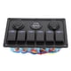 thumbnail image 4 of Panel de interruptor basculante de 6 bandas de 12V-24V con enchufe para encendedor de cigarrillos, 2 pantallas de voltímetro USB para coche, barco, camión, RV, 4 of 14