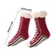 thumbnail image 3 of Calcetines de invierno para suelo: calcetines forrados de forro polar extra gruesos para mujeres y hombres, calcetines antideslizantes cálidos para suelos fríos, 3 of 6