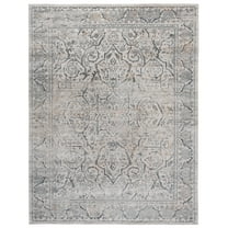 SAFAVIEH Princeton Xavier Abstract Area Rug, Cream/Slate, 9' x 12'