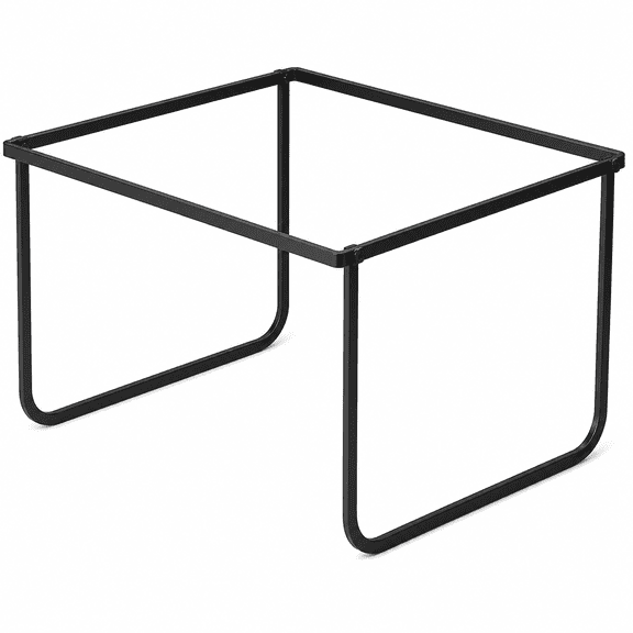 Legal and Letter-Size Hanging File Folder Frame, Metal Desktop and File Drawer Organizer, Black, 1 Count