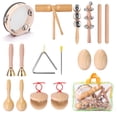 thumbnail image 1 of Musical 11pcs Children Hand Percussion Instruments Kit Portable Kids Music Enlightenment Musical Instruments Set, 1 of 7