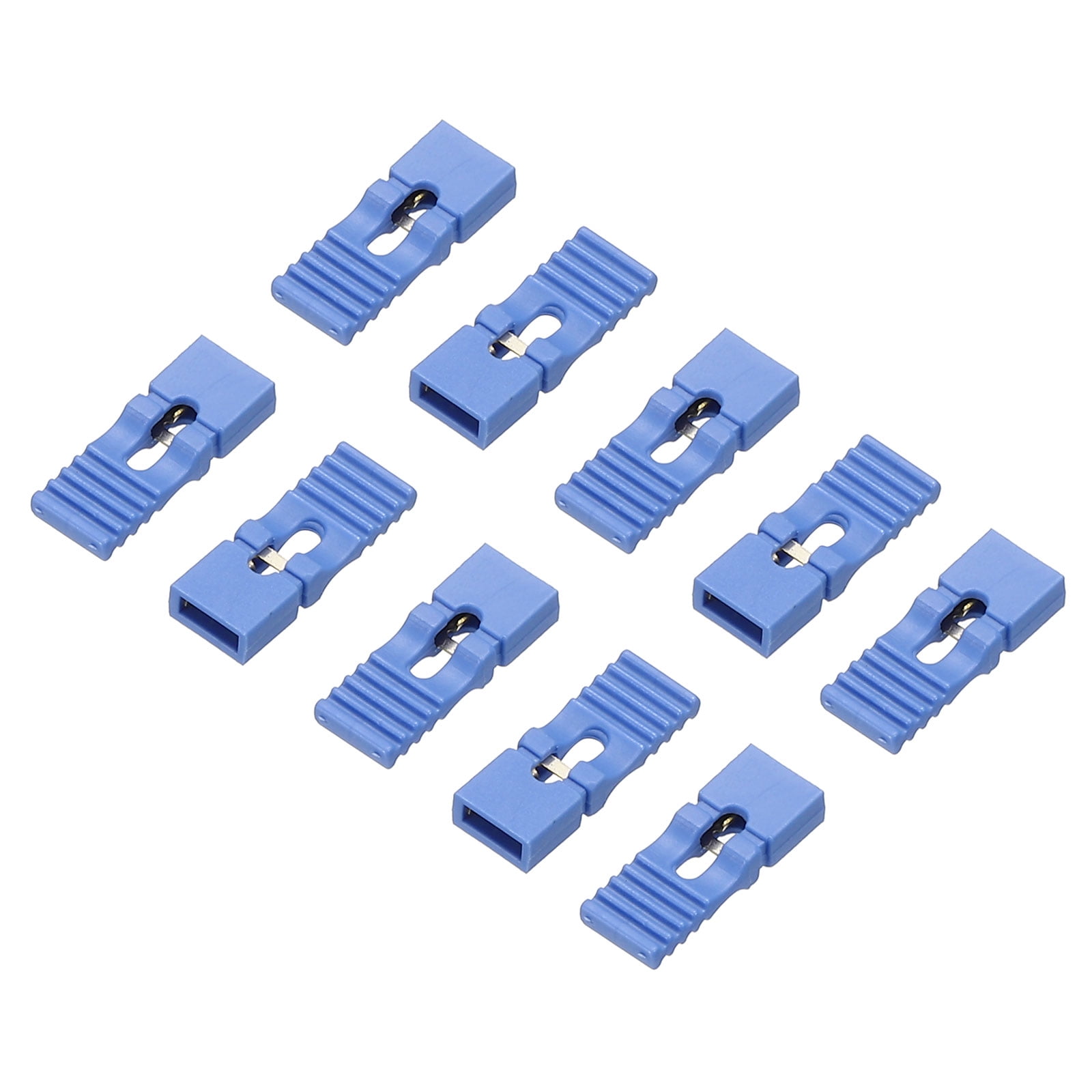 Jumper Cap 2.54mm Pitch Connector Long Type Jumper Plug, Blue 10 Pack