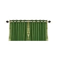 thumbnail image 4 of Ring Top Sheer Sari Curtains 60" W X 120" L matching tiebacks- Handcrafted Forest Green Indian Drapes Unlined for light & airy ambience Perfect for Living/Bedroom/Dining Room Sold in Pairs, 4 of 6