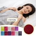 thumbnail image 3 of Washable Fuzzy Soft Throw Blanket Couch - 19.69*27.56 in Ultra Warm Skin-Friendly Material, Plush Texture Perfect for Bed Sofa Camping Travel, All Season Home Use Blanket, 1pc, 3 of 7