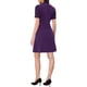 thumbnail image 3 of INSPIRE CHIC Vestidos Elegantes para Mujeres con Cuello de Lazo y Mangas Cortas Abullonadas, Vestido para Trabajar XL Púrpura, 3 of 6