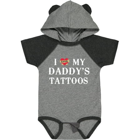 

Inktastic I Love My Daddy s Tattoos Gift Baby Boy or Baby Girl Bodysuit